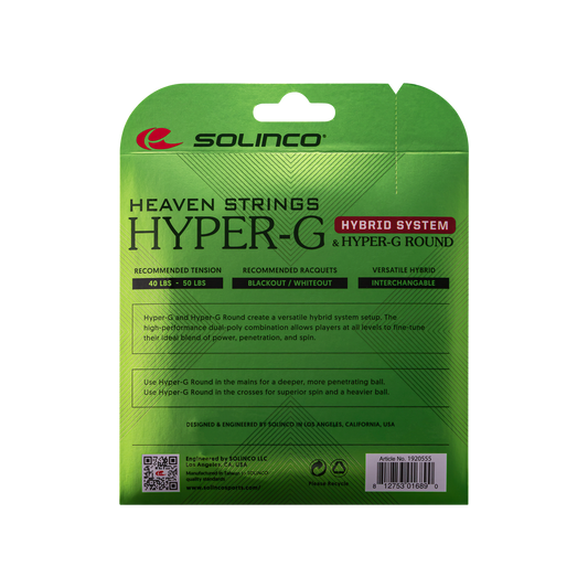 Set de corda Híbrido Solinco Hyper-G Round + Hyper-G