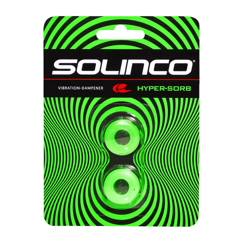 Antivibrador Solinco Hyper Sorb transparente e verde neon 